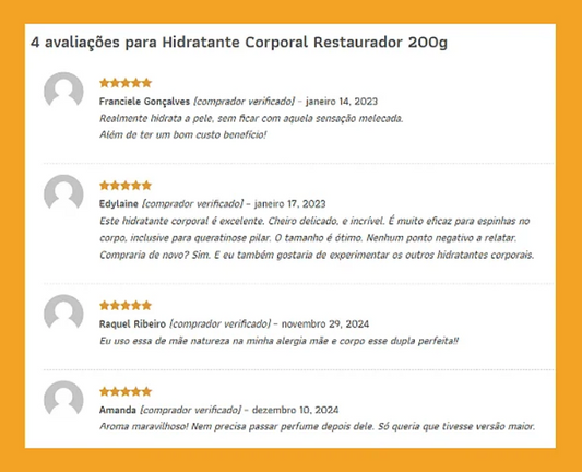 Hidratante Corporal Restaurador 200g